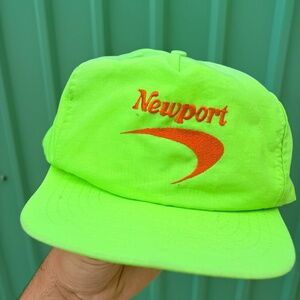 Vintage NEWPORT NYLON Snapback trucker hat